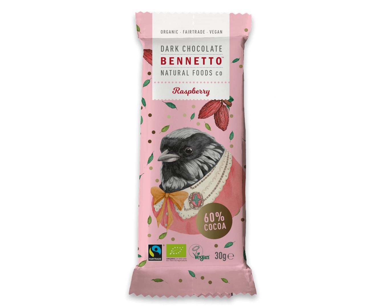 Bennetto Raspberry Dark 100gr-Chocolate-The Local Basket