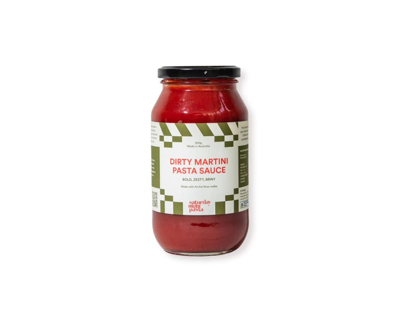 Saturday Night Pasta Dirty Martini Pasta Sauce 500g