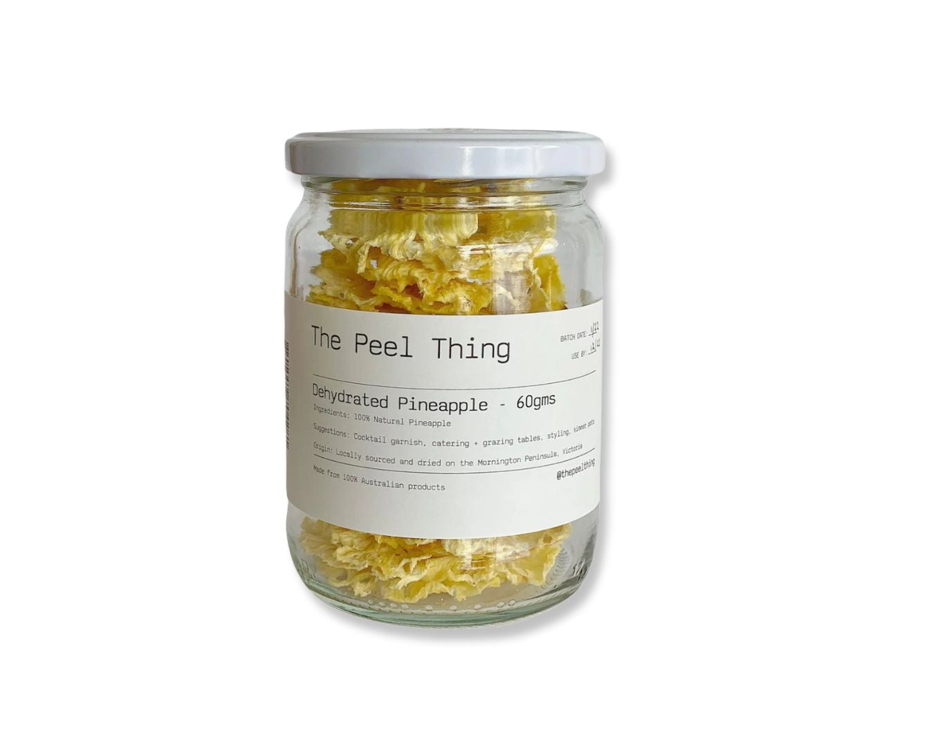 The Peel Thing Natural Dehydrated Pineapples 60g