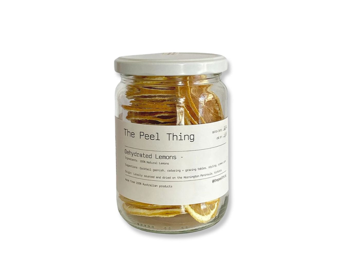 The Peel Thing Natural Dehydrated Seedless Lemons 250g